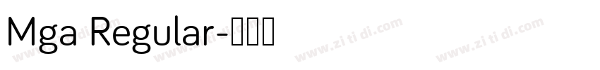 Mga Regular字体转换